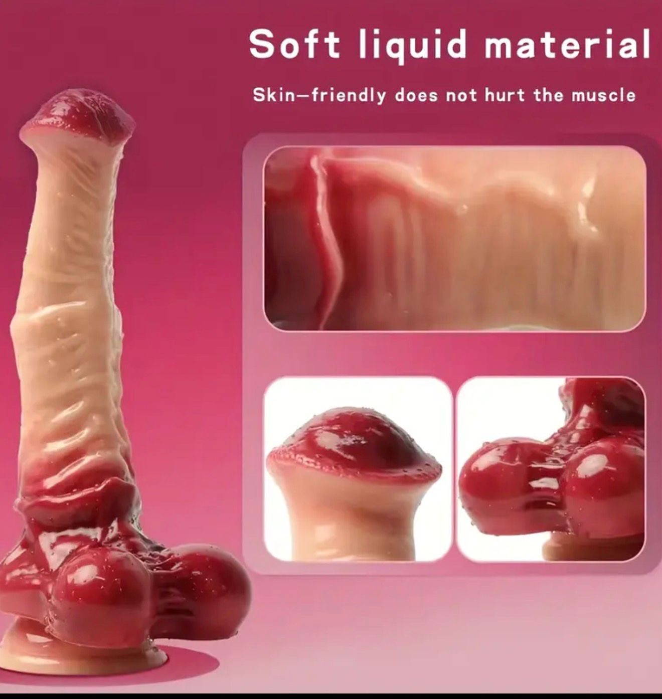 Dildo Realista de Silicona caballo