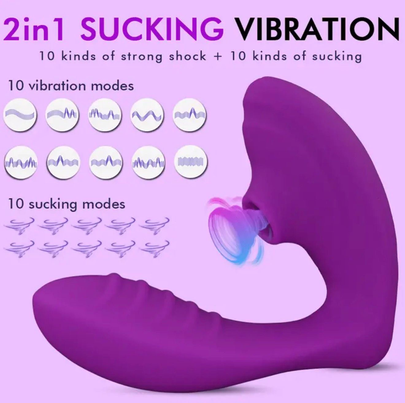 Vibrador Doble morado