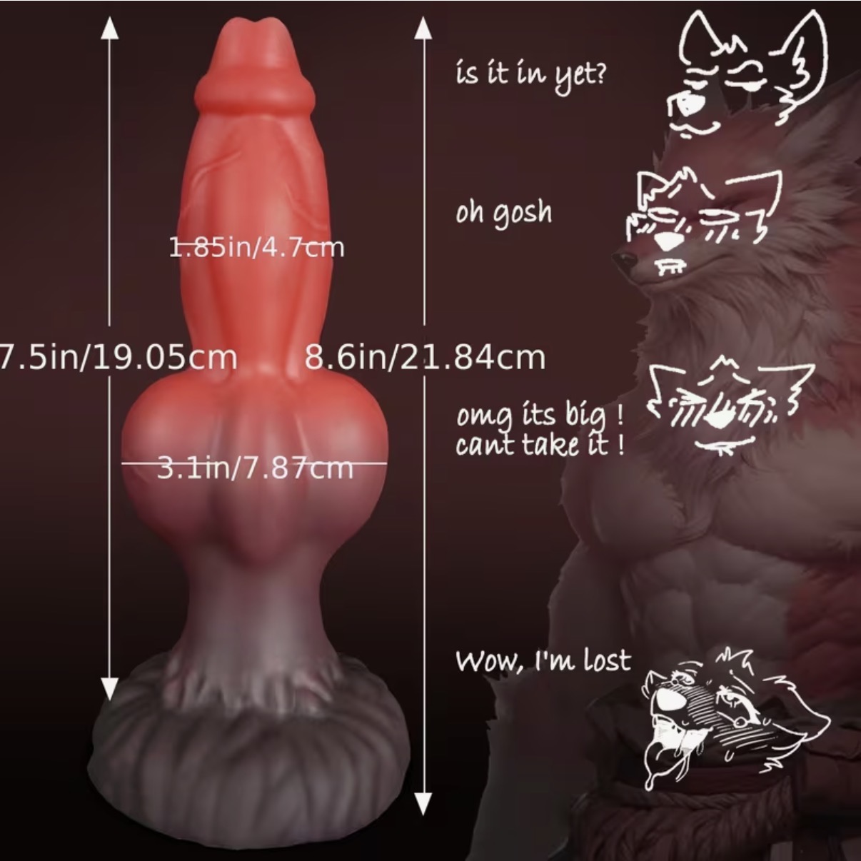 Dildo Fantasía Canino