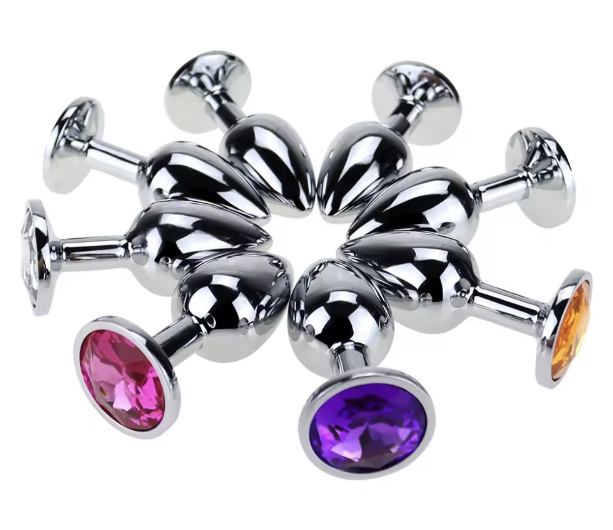 Plug Anal de Metal con Joya