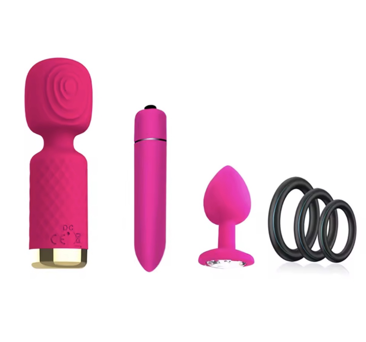 Kit de Juguetes Eróticos Rosa