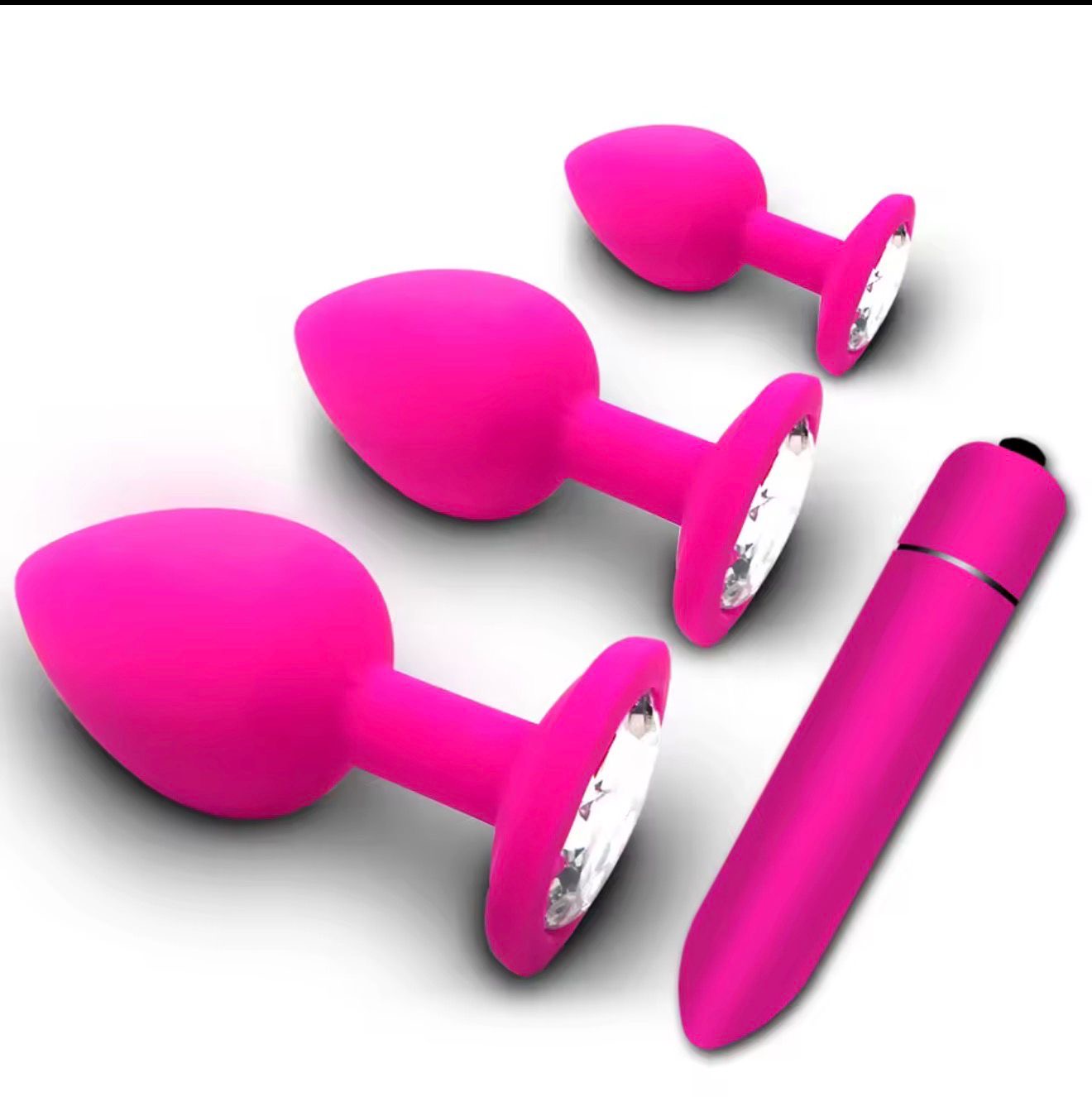 Set de Plugs Anales con Vibrador