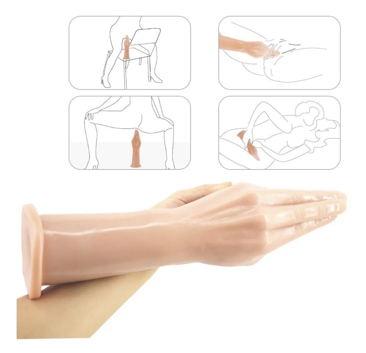 Brazo Fist Dildo de Silicona