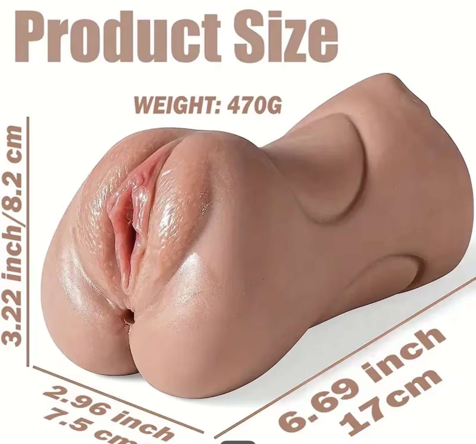 Masturbador Realista 3 en 1