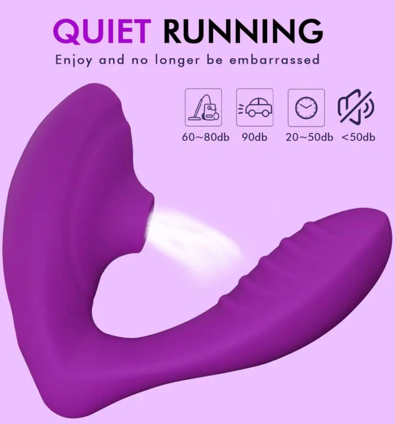 Vibrador Doble morado
