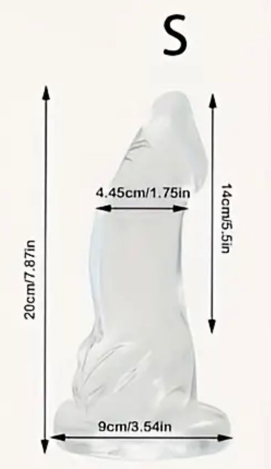 Dildo Transparente Realista