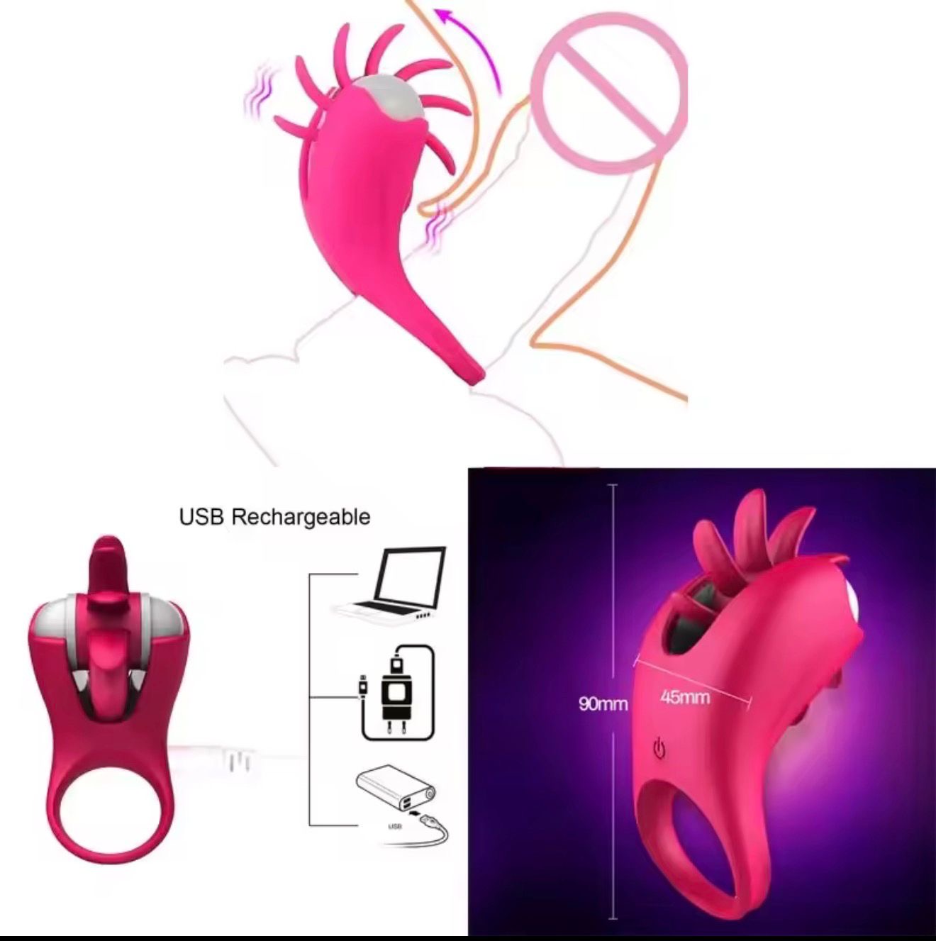 Anillo Vibrador lengua