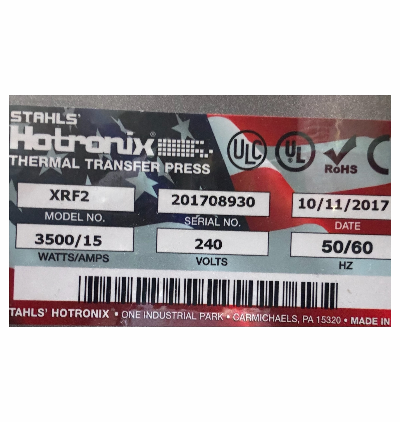 Hotronix Fusion Dual Platen Hydraulic Air Heat Press Machine