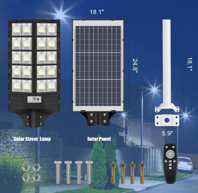 Solar Powered LED Street Light 1,000Watt