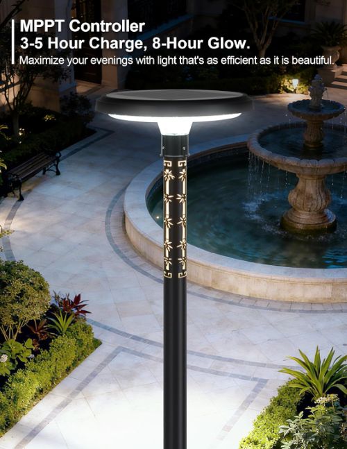 Solar Post Outdoor Decorative LED Lamp
