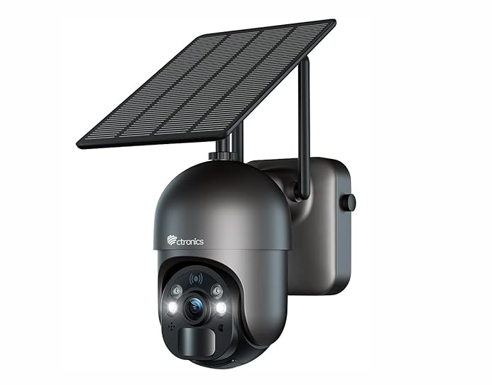 Solar Powered Security Camera with pan & tilt