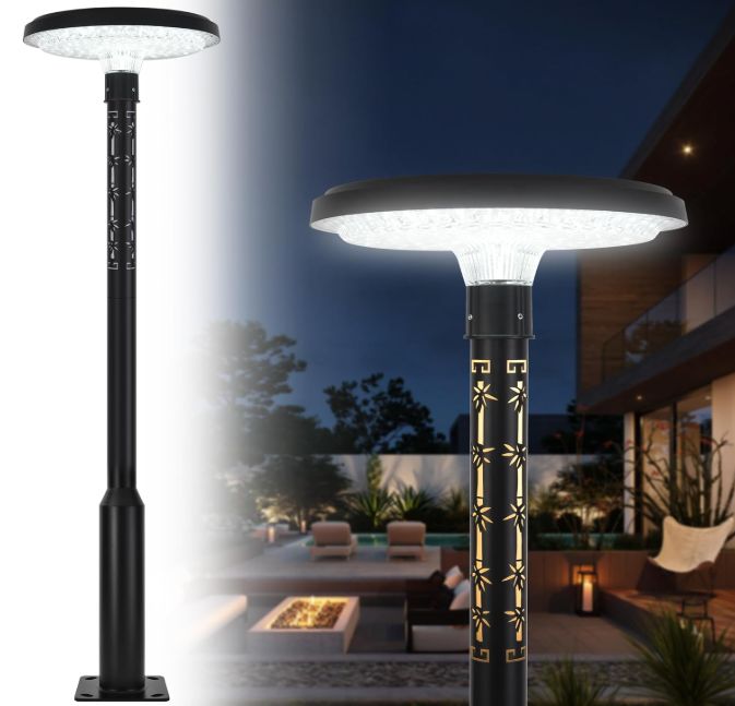 Solar Post Outdoor Decorative LED Lamp