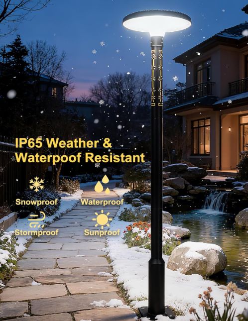 Solar Post Outdoor Decorative LED Lamp