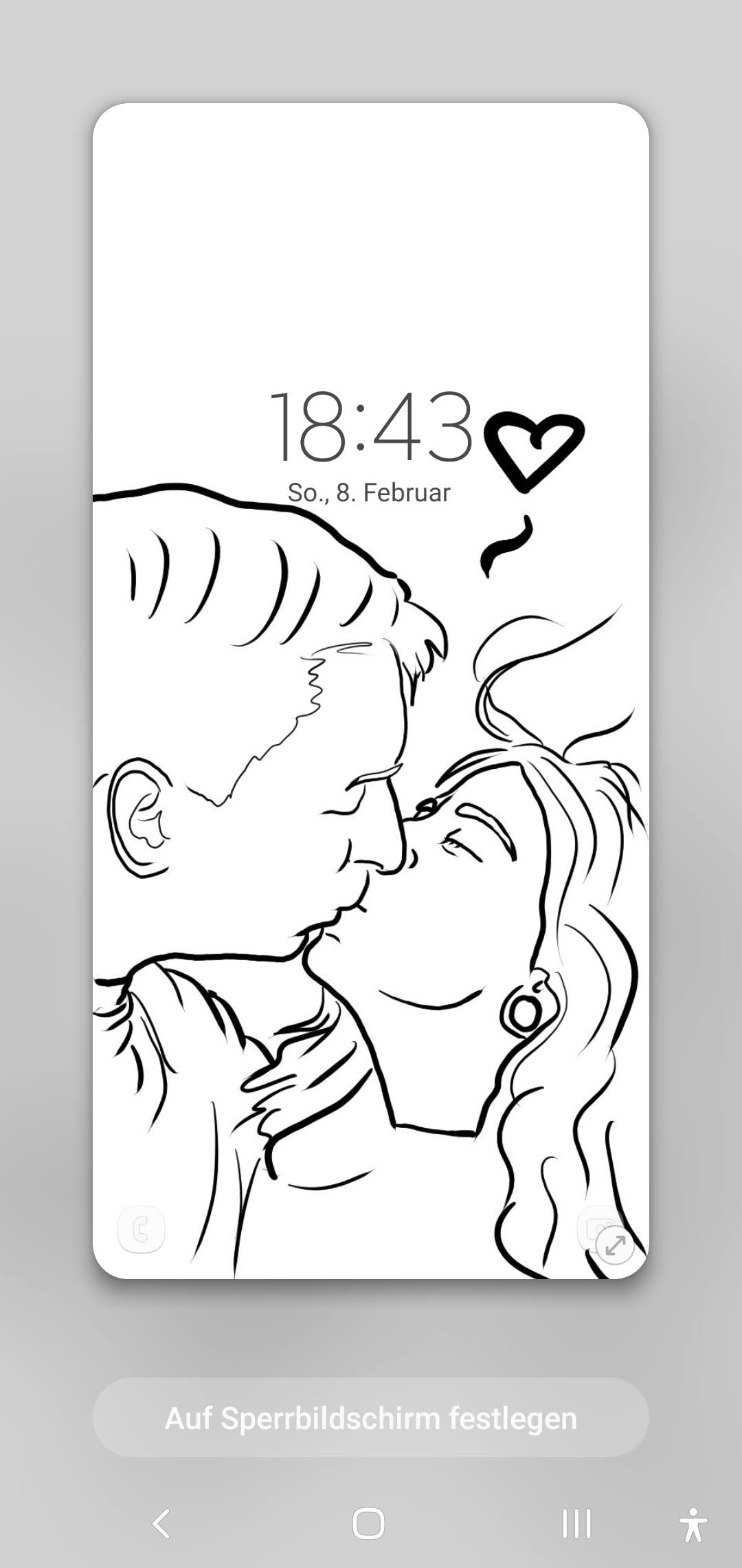 LineArt Handyhintergrund