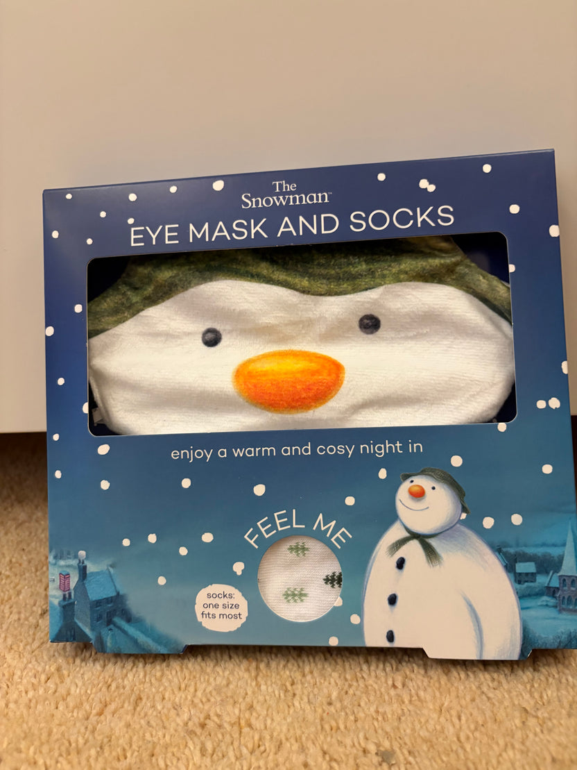 The Snowman Eye Mask and Socks