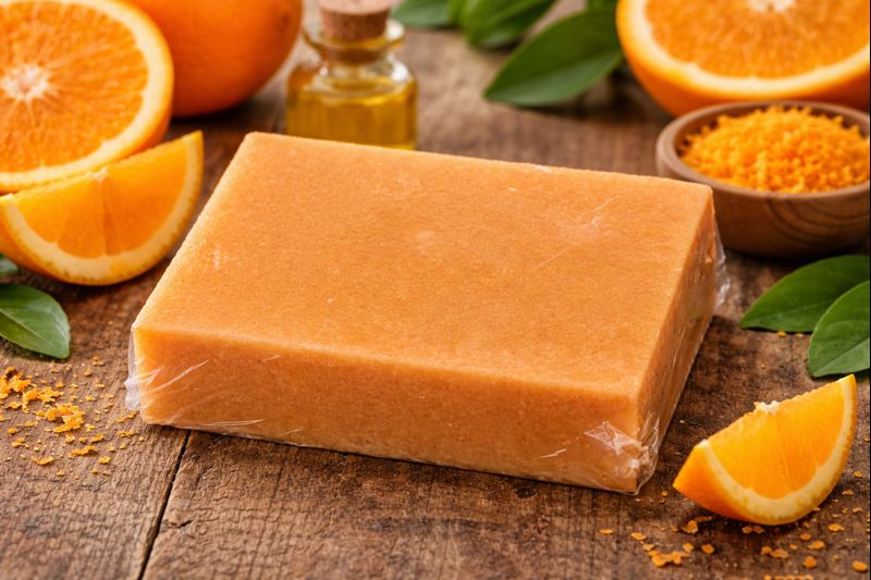 Handmade Goat Milk Soap - Orange