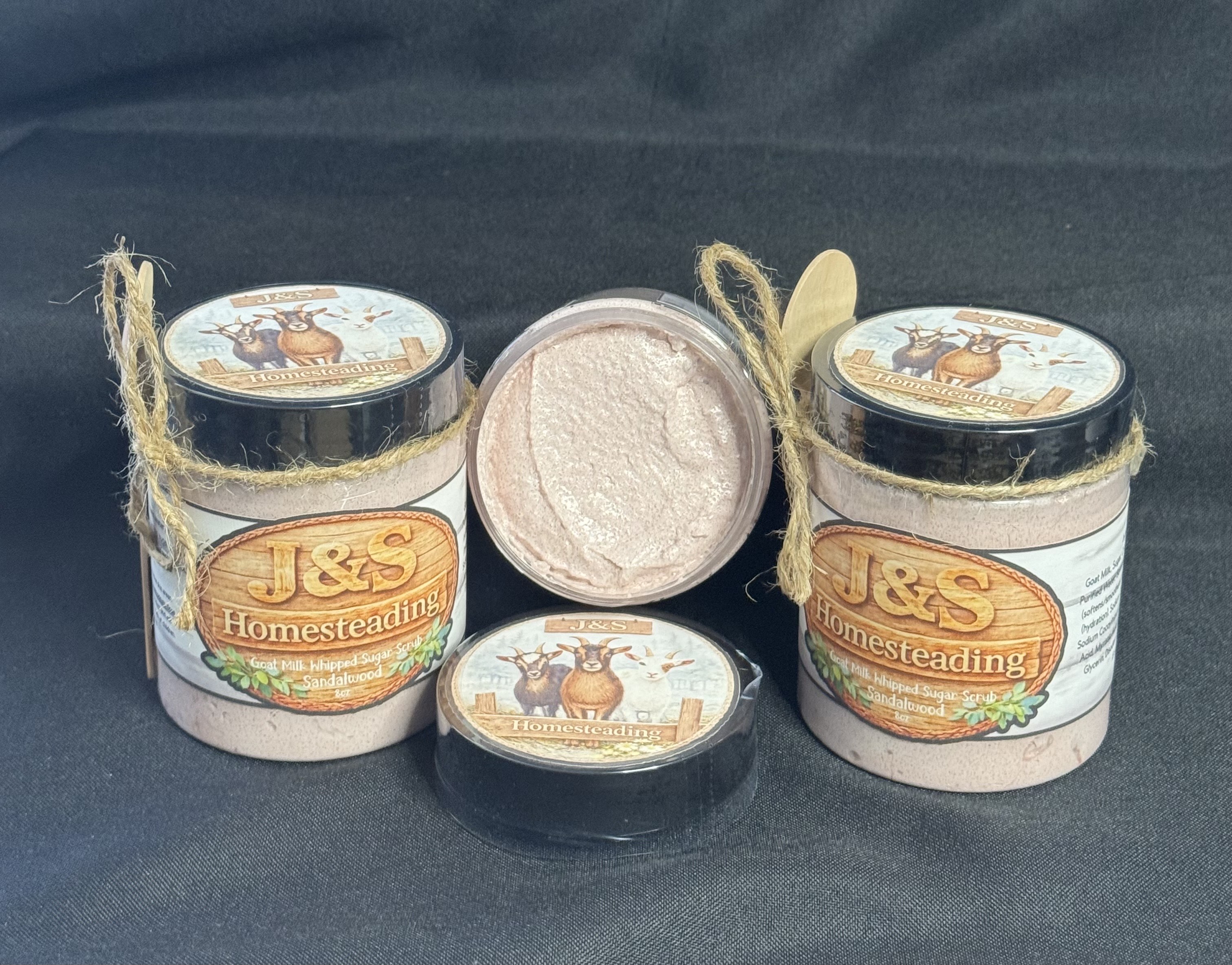 Goat Milk Whipped Sugar Scrub - Sandalwood