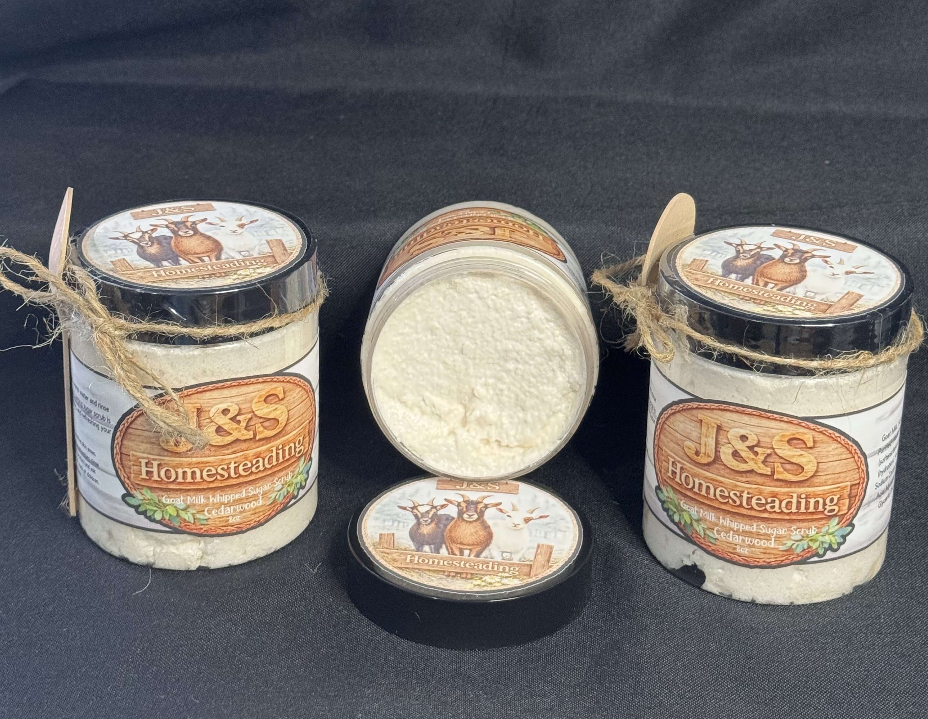Goat Milk Whipped Sugar Scrub - Cedarwood