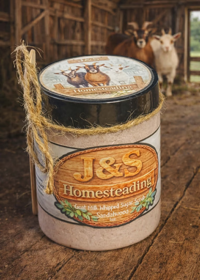 Goat Milk Whipped Sugar Scrub - Sandalwood