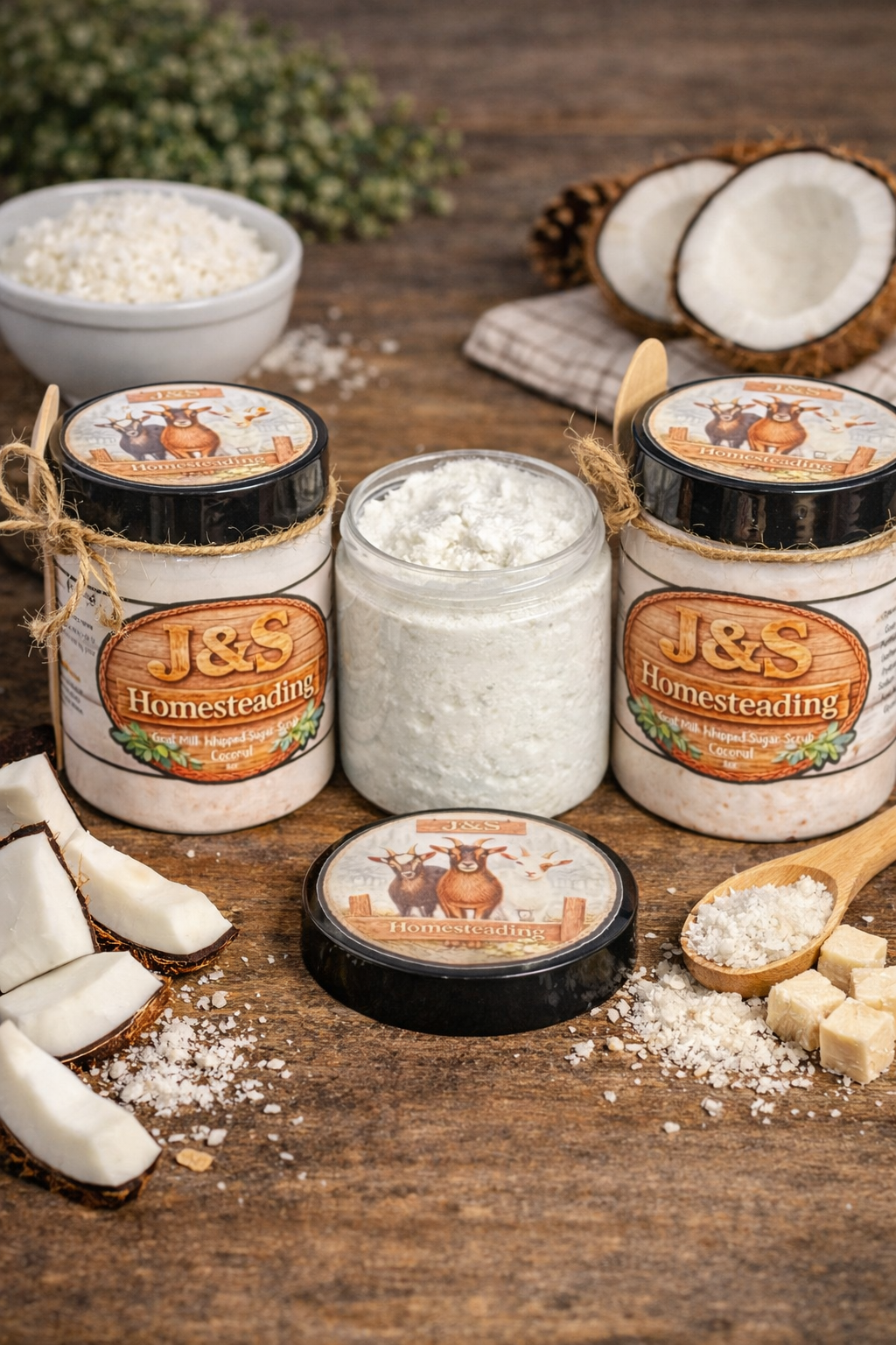 Goat Milk Whipped Sugar Scrub - Coconut