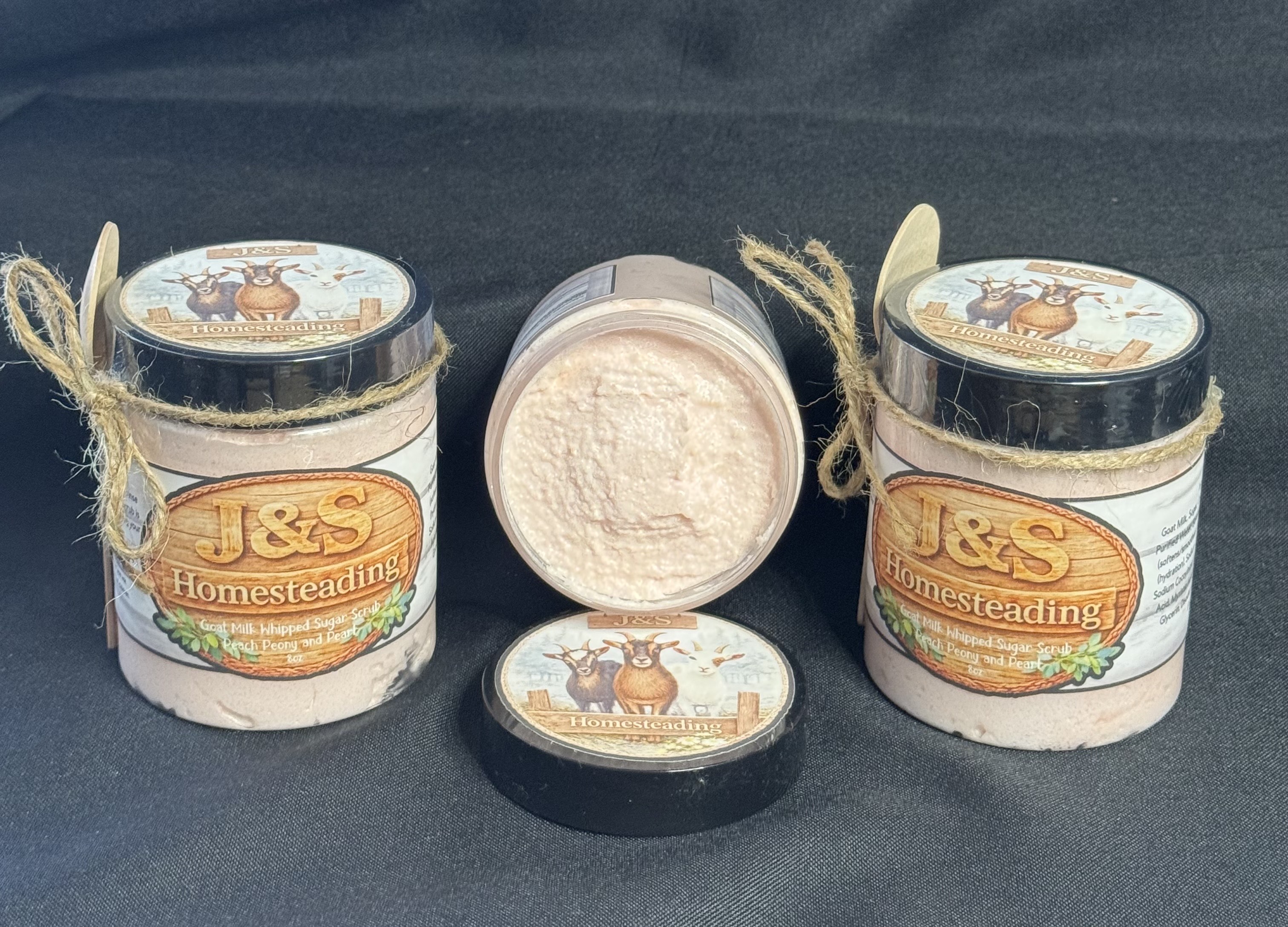 Goat Milk Whipped Sugar Scrub - Peach Peony