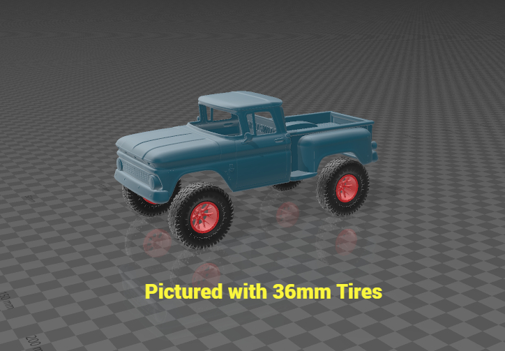 63 Bowtie STEPSIDE BODY fits SCX30