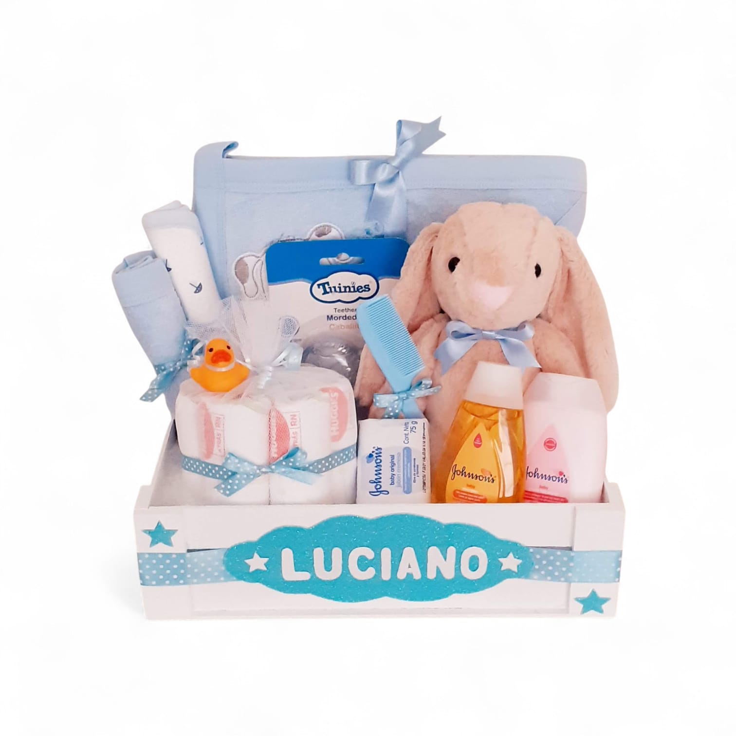 Box baño bebé conejito