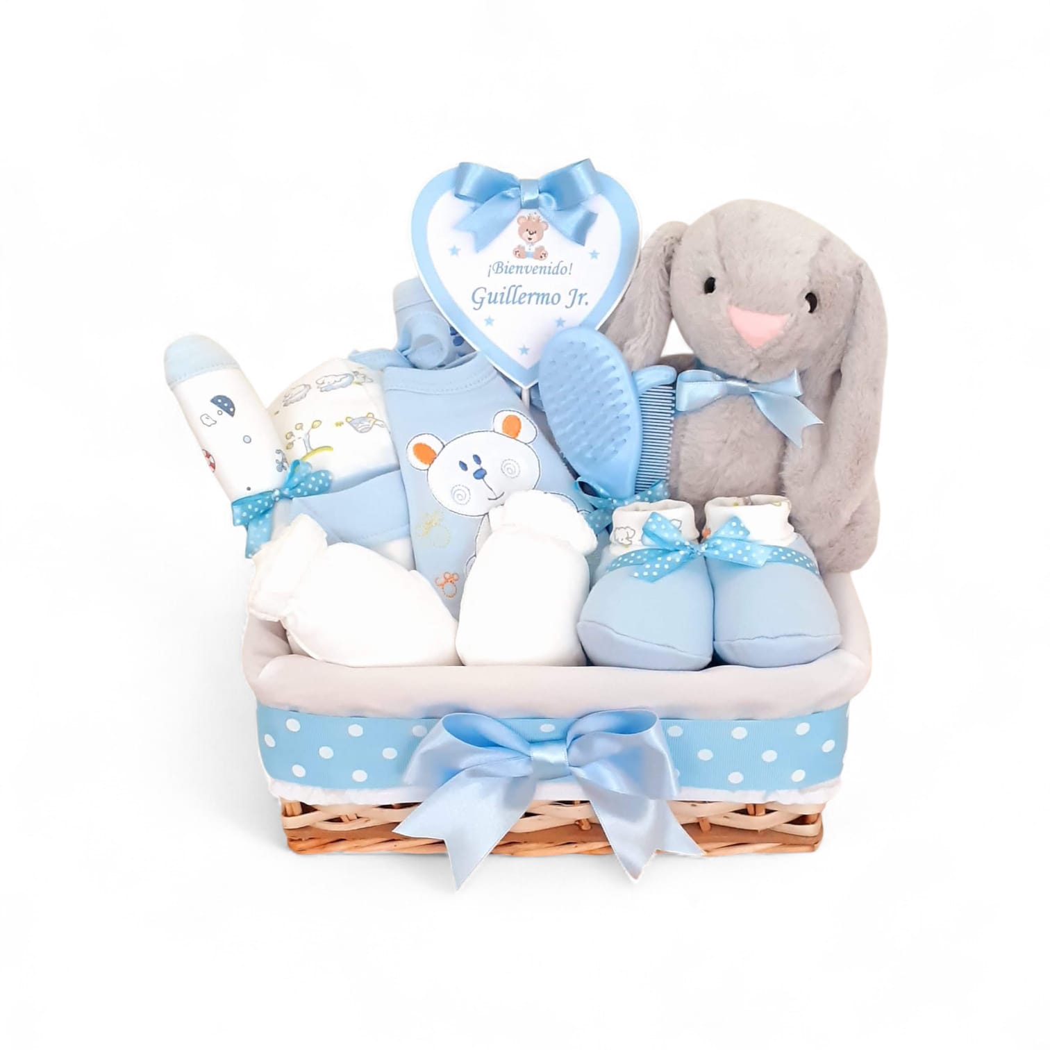 Canasta bebé conejito