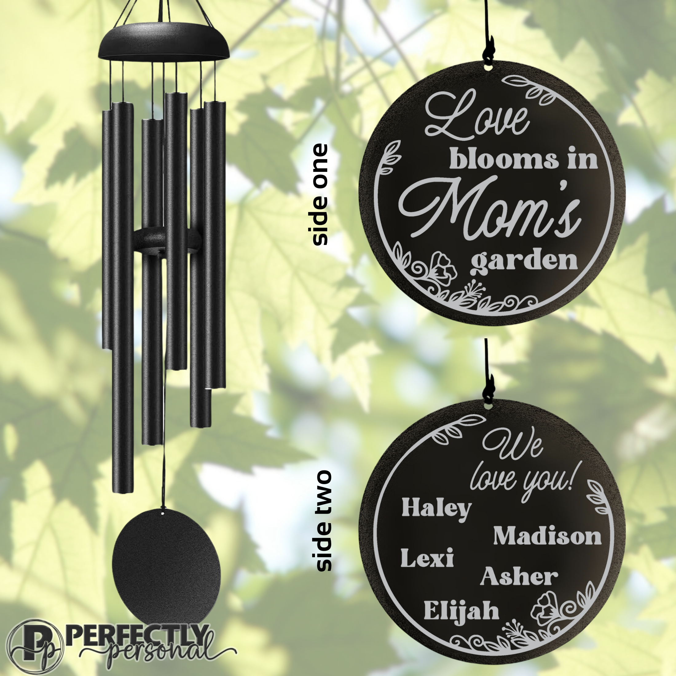 Mother's day botanical wind chimes