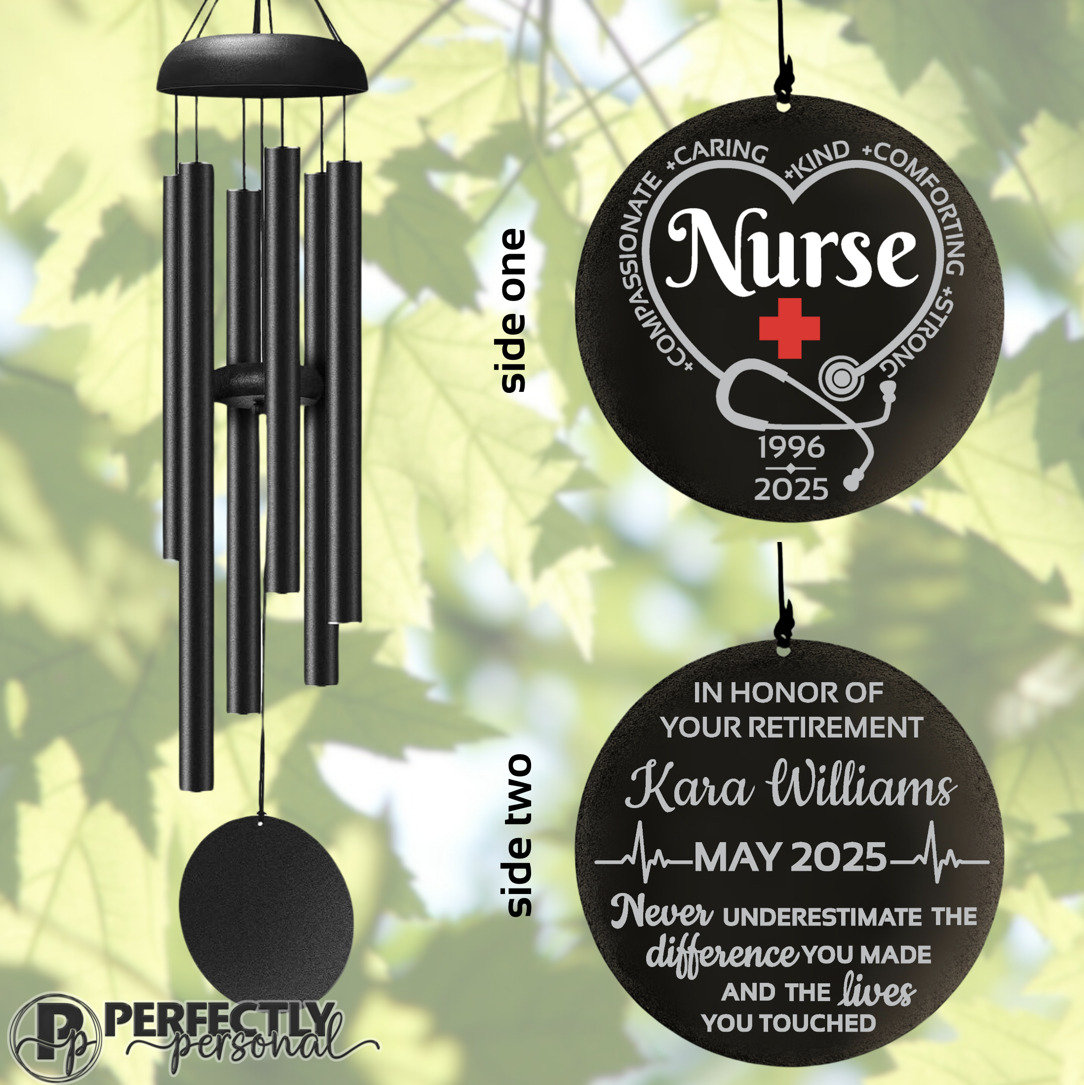 Nurse retirement wind chimes