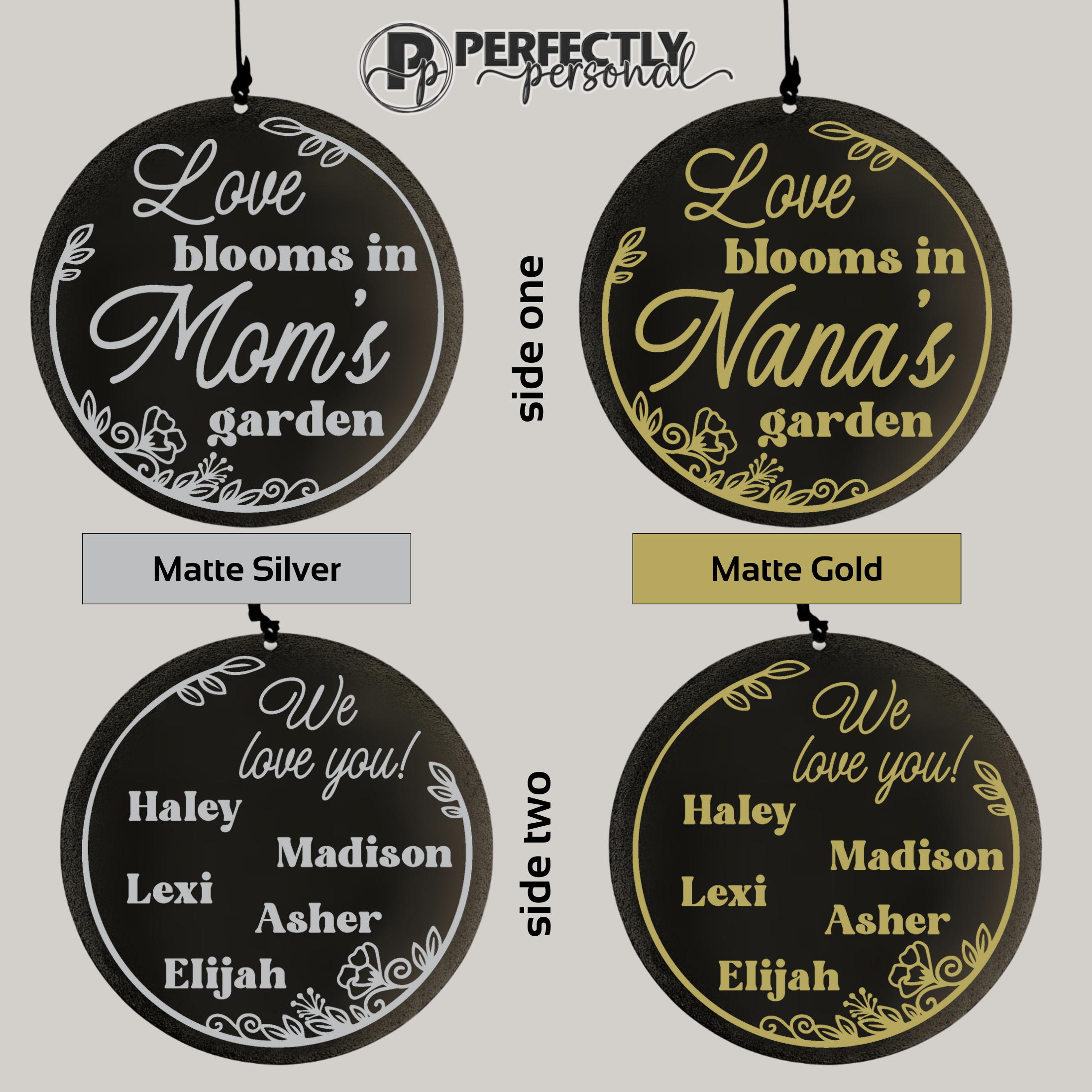 Mother's day botanical wind chimes