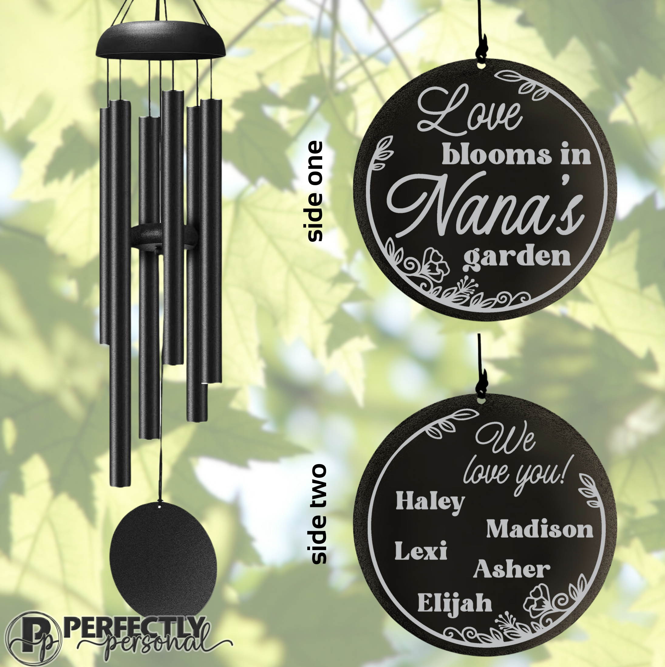 Mother's day botanical wind chimes