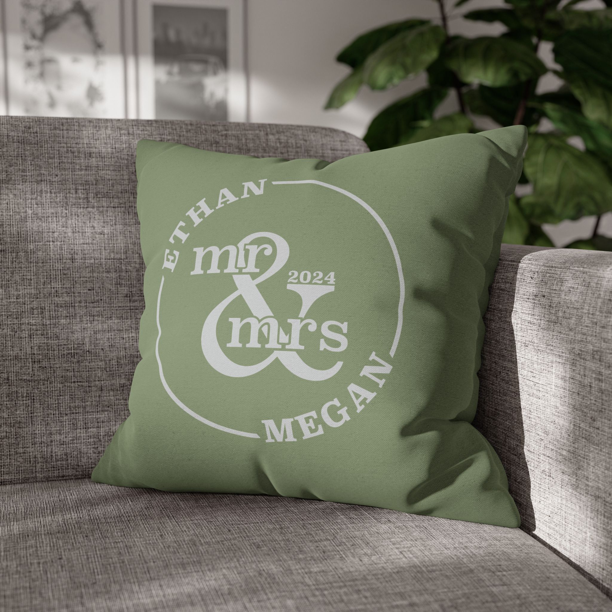 Mr. and Mrs. personalized pillow cases (set of 2)