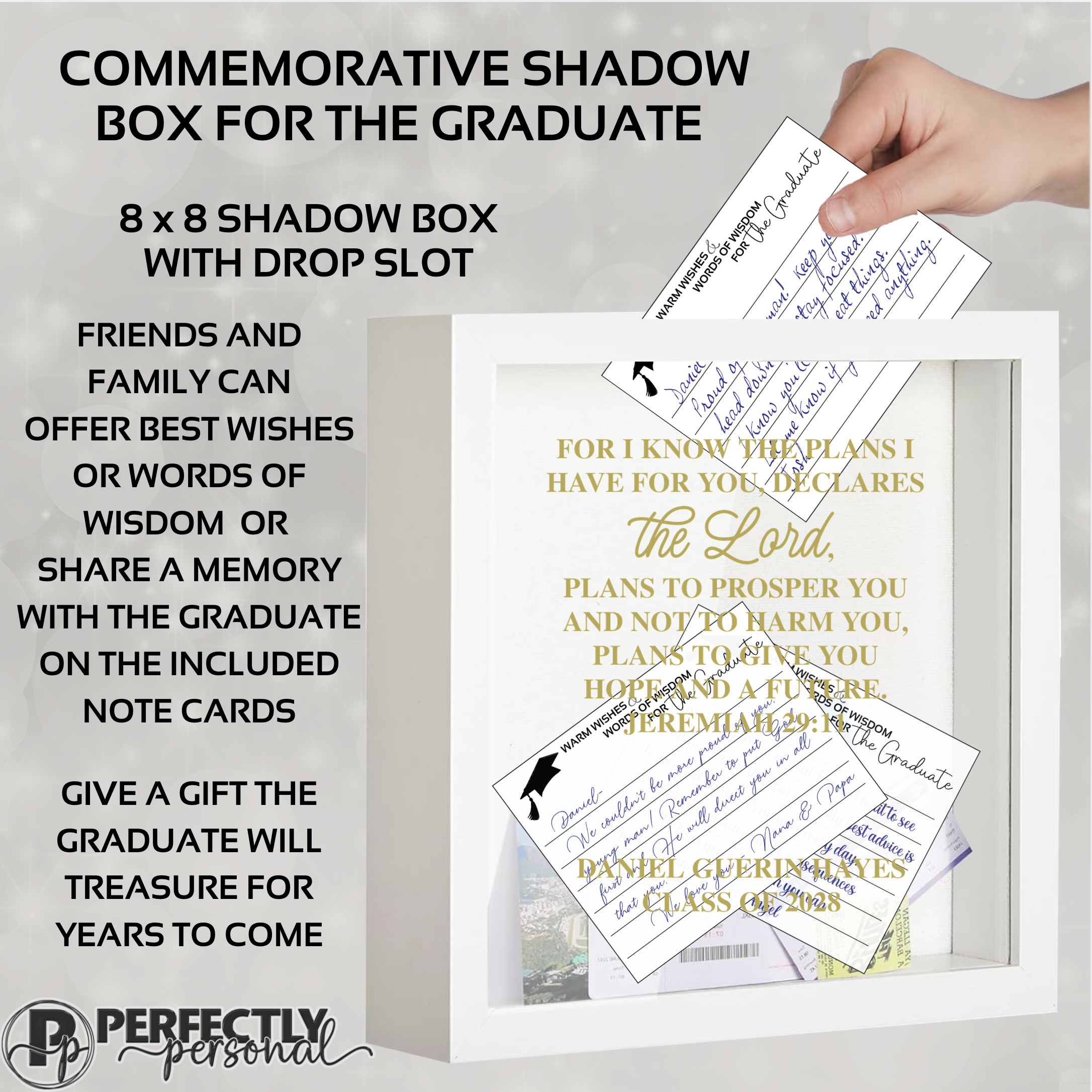 Graduate Wisdom & Wishes shadow box