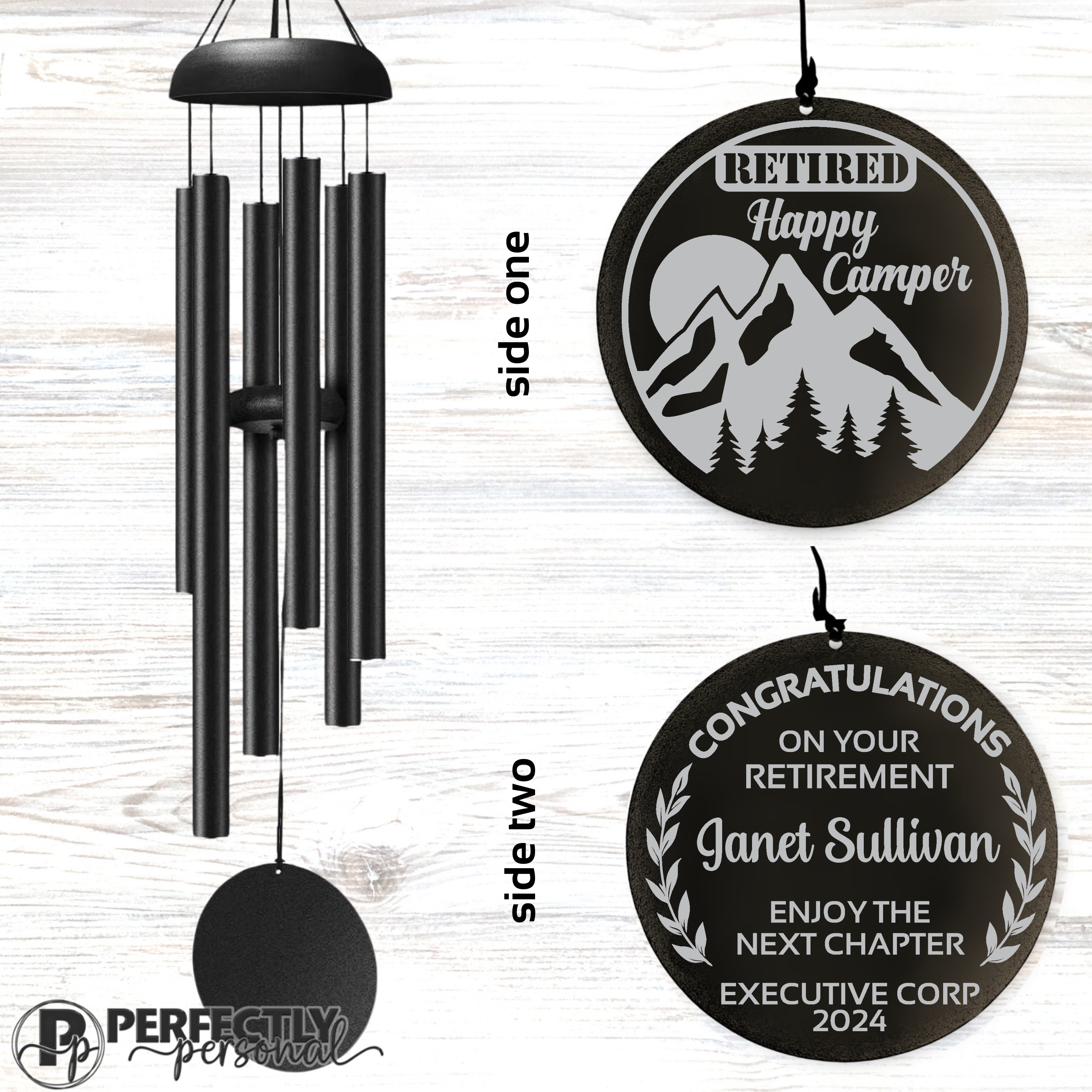 Camping retirement wind chimes