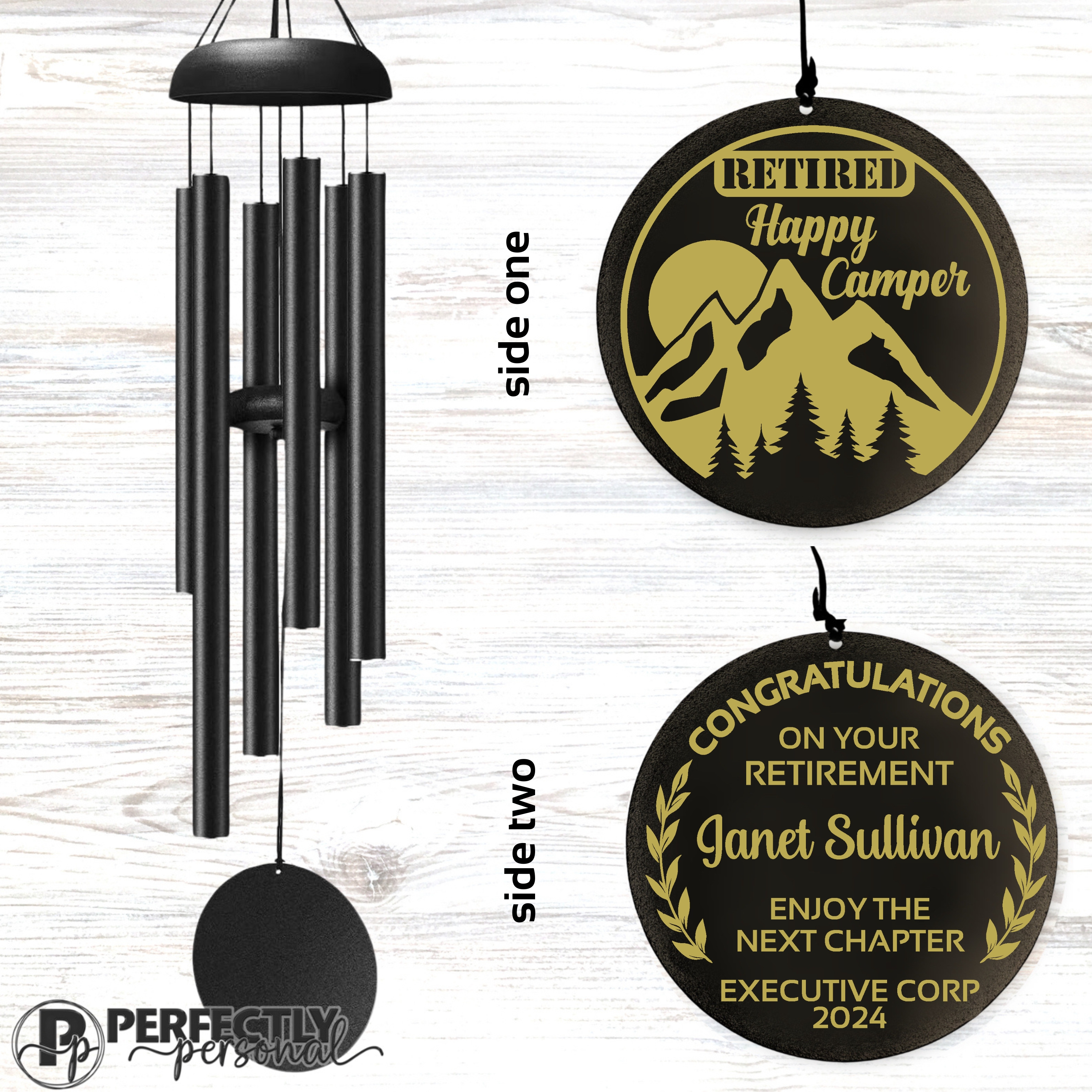 Camping retirement wind chimes