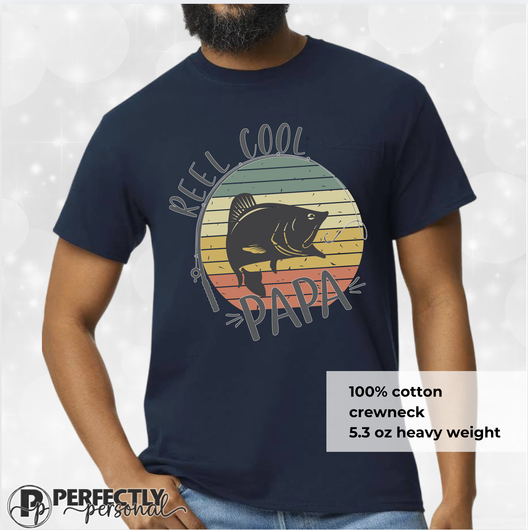 Reel Cool Papa Grandfather Tee
