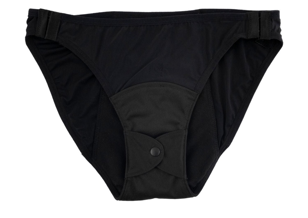 SELF-C 2-in-1 Reusable Panties and Menstrual Pads, Leak-Proof Nighttime Protection/S Black