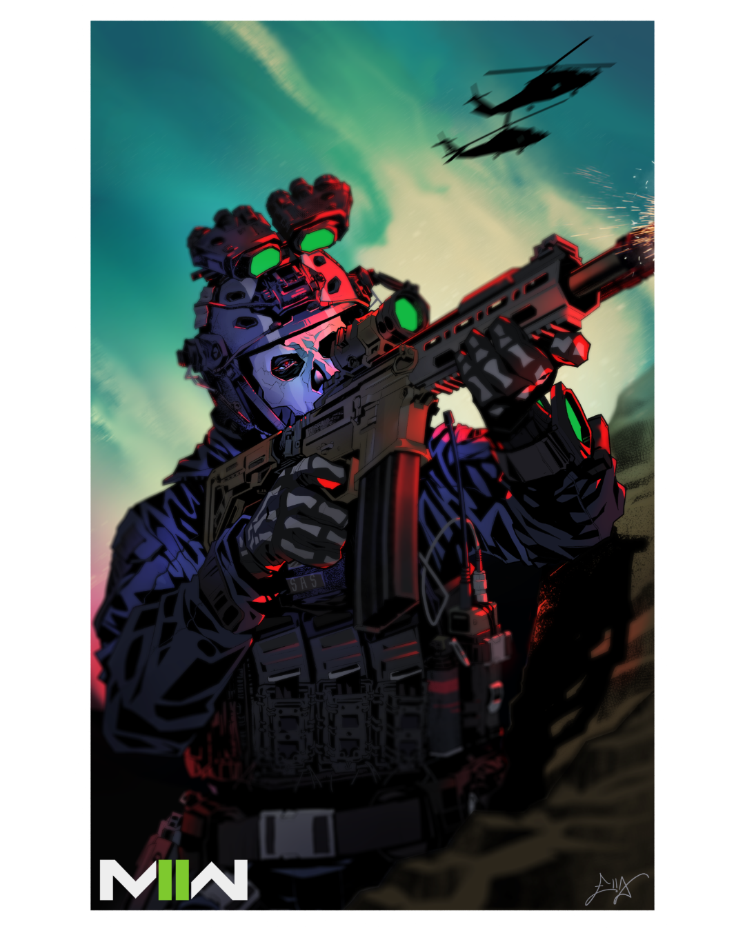 GHOST Simon Riley Print