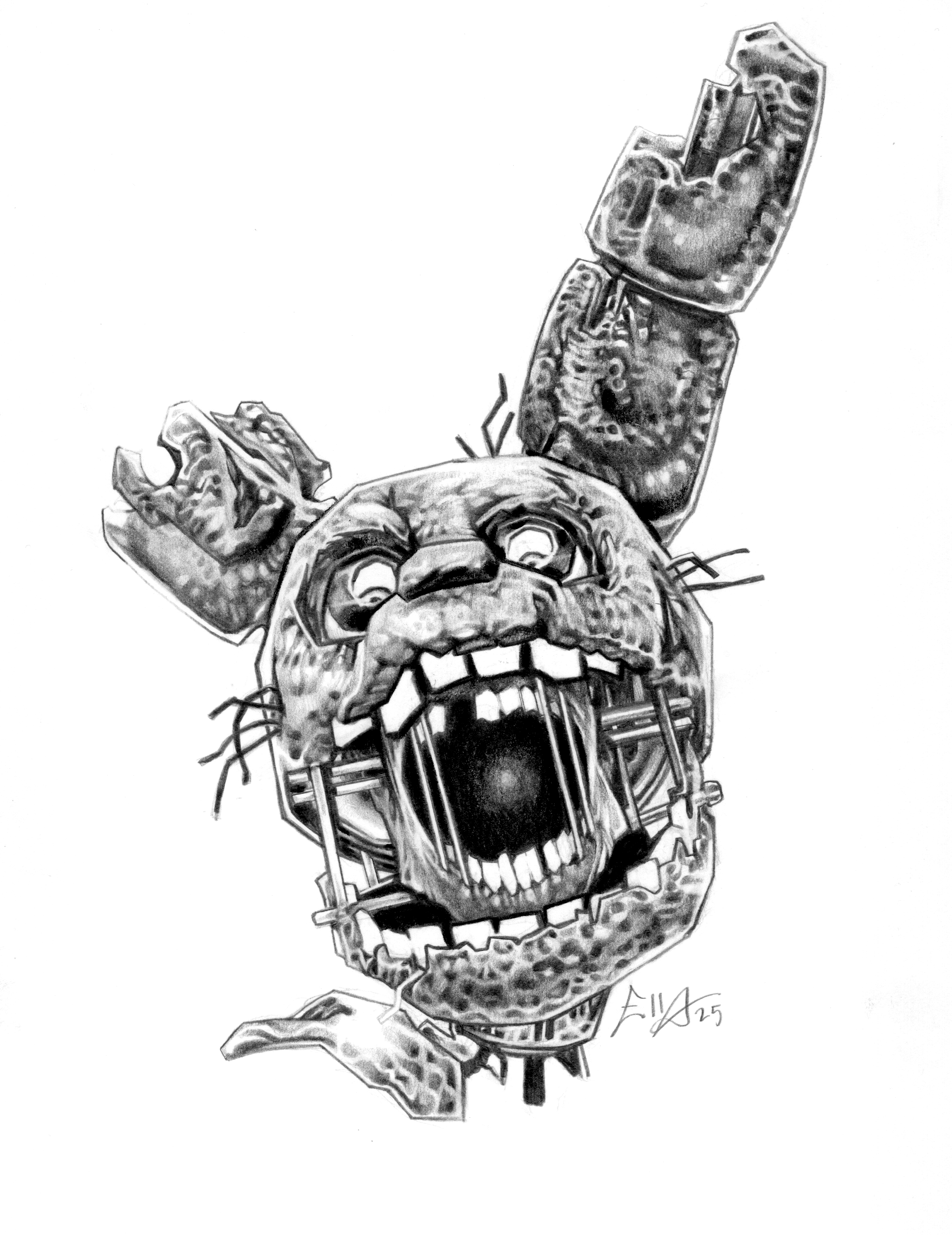 Spring Trap Original Illustration