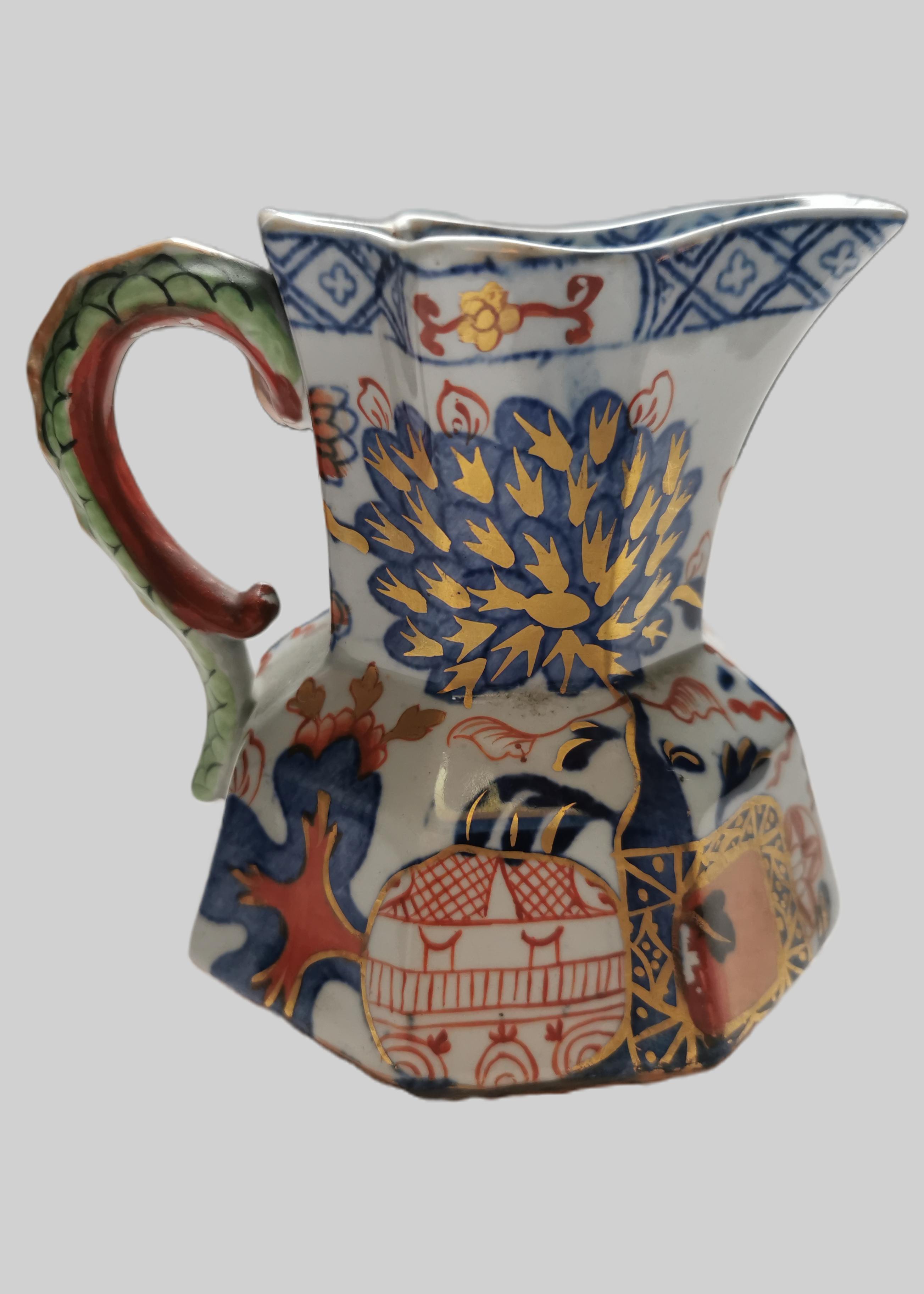 Antique Stone China Pitcher