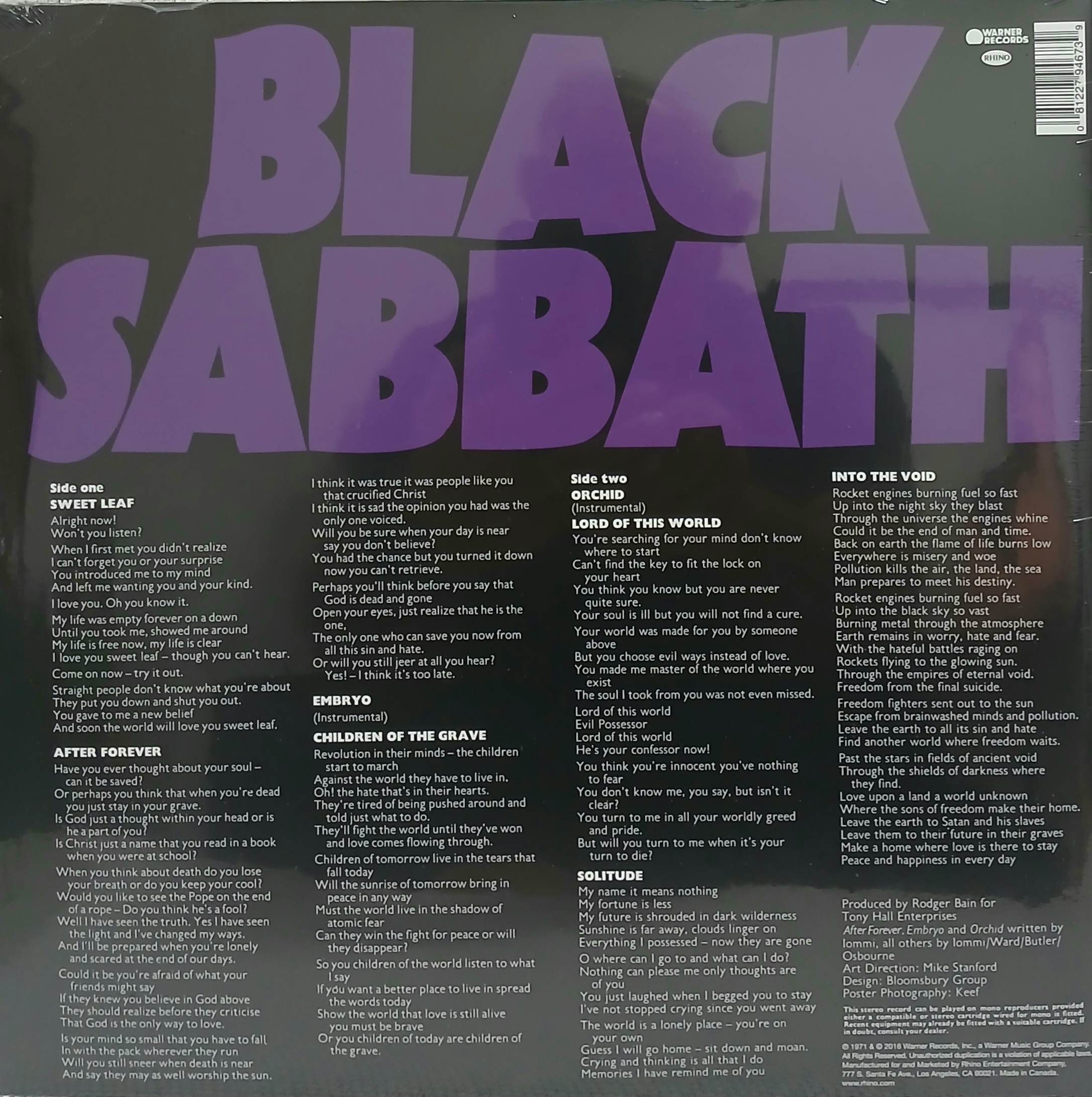  LP Black Sabbath  