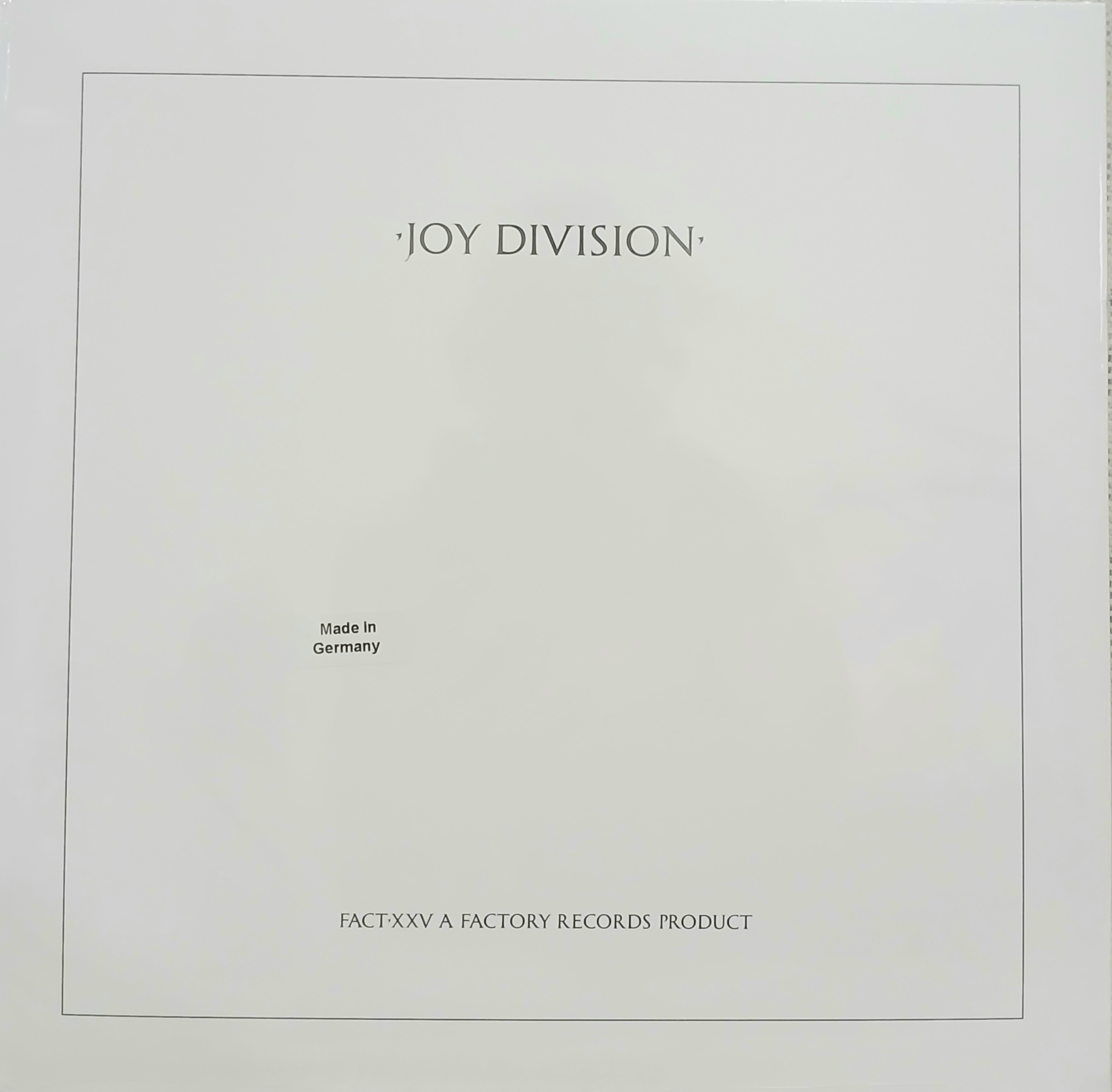    LP  Joy Division 