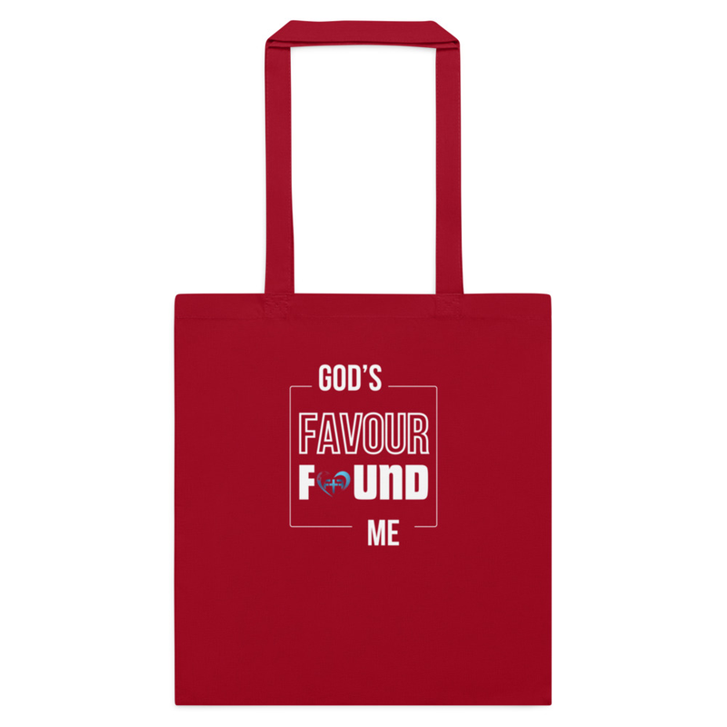 God's Favour Found Me - Canvas Tote Bag