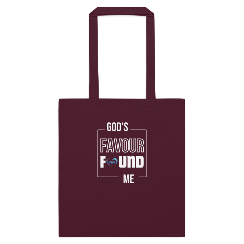 God's Favour Found Me - Canvas Tote Bag