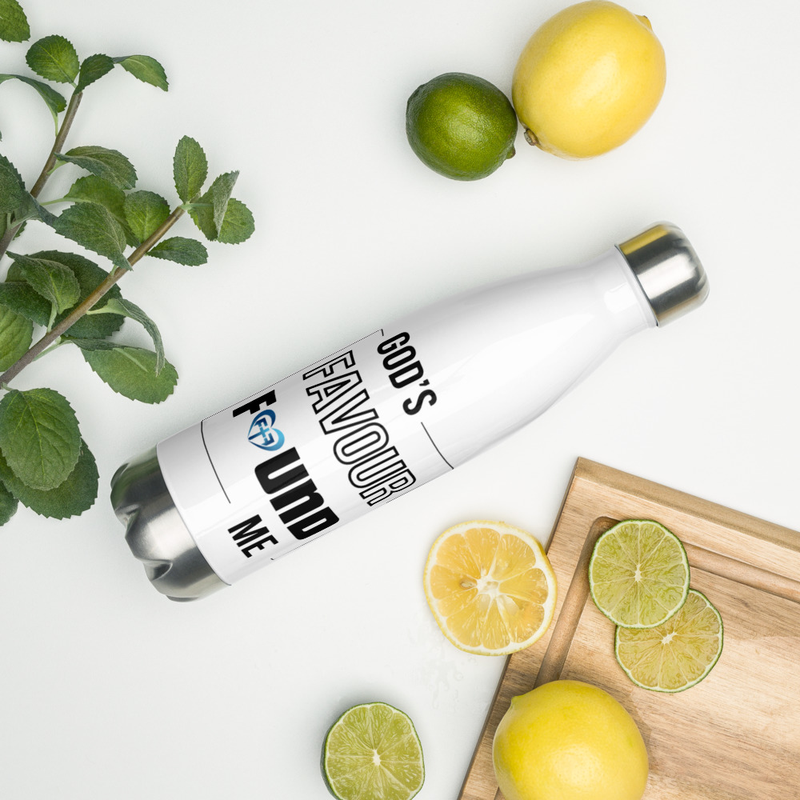 God's Favour Found Me - Stainless Steel Water Bottle