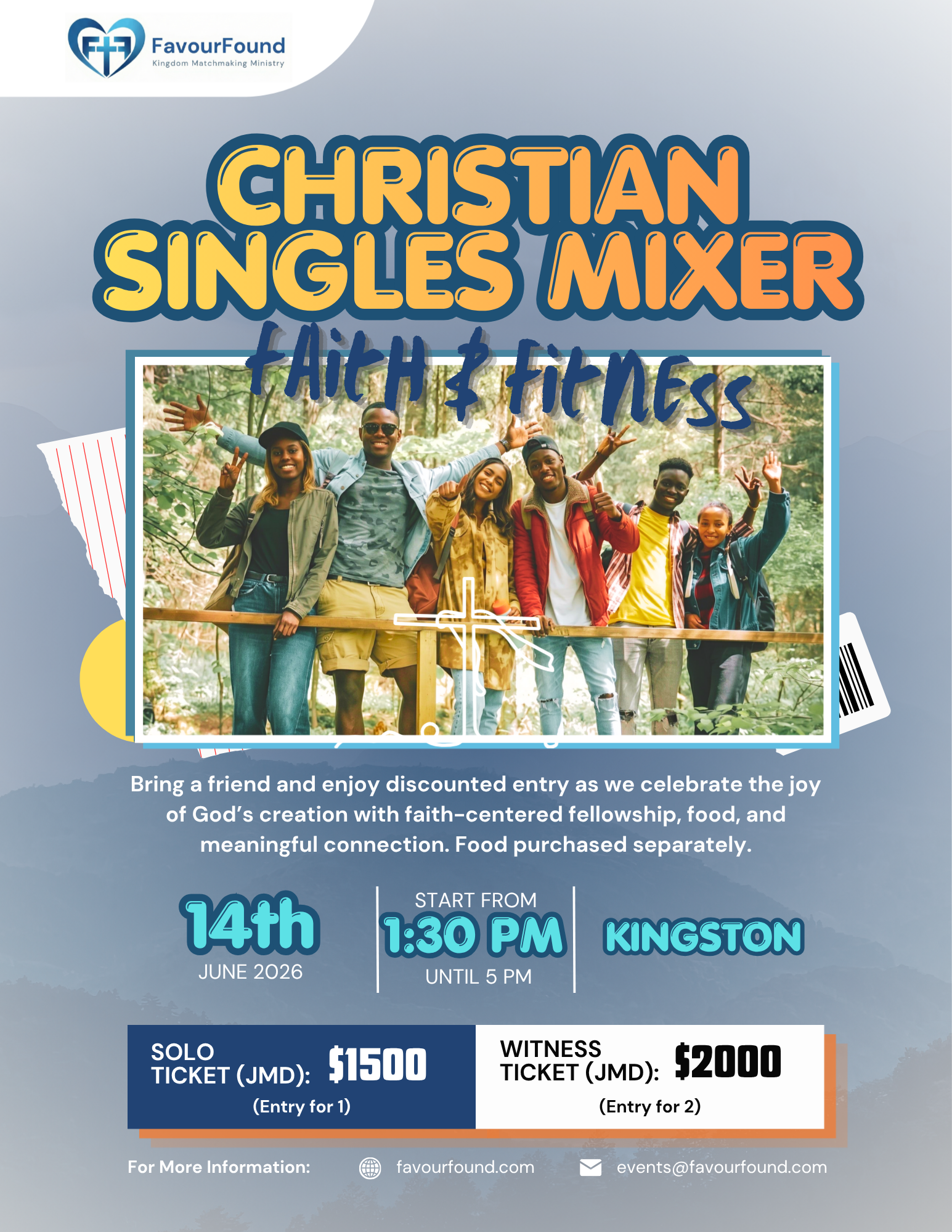 Christian Singles Mixer: Faith & Fitness Ticket