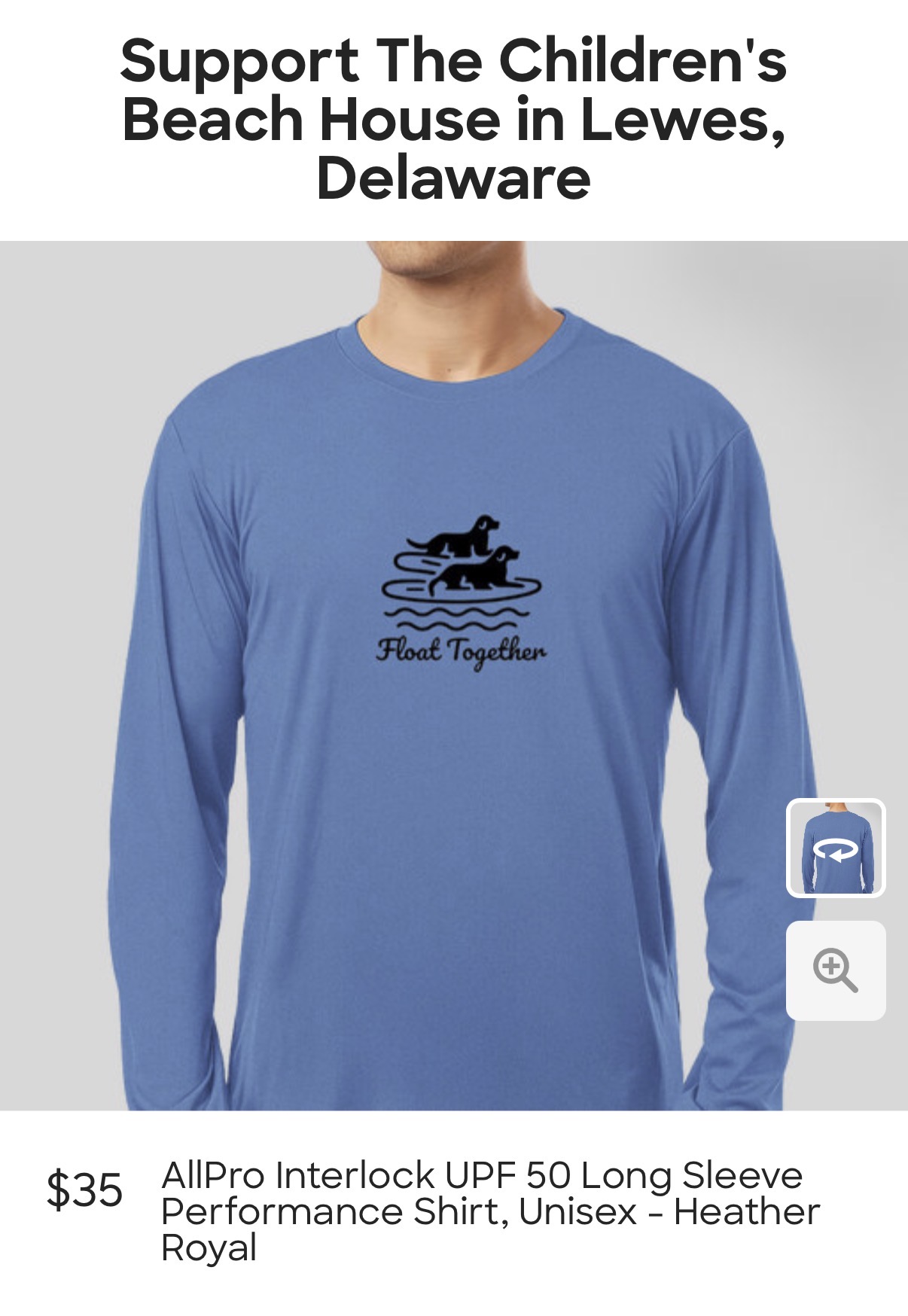 Float Together Long Sleeve UPF 50 Shirt