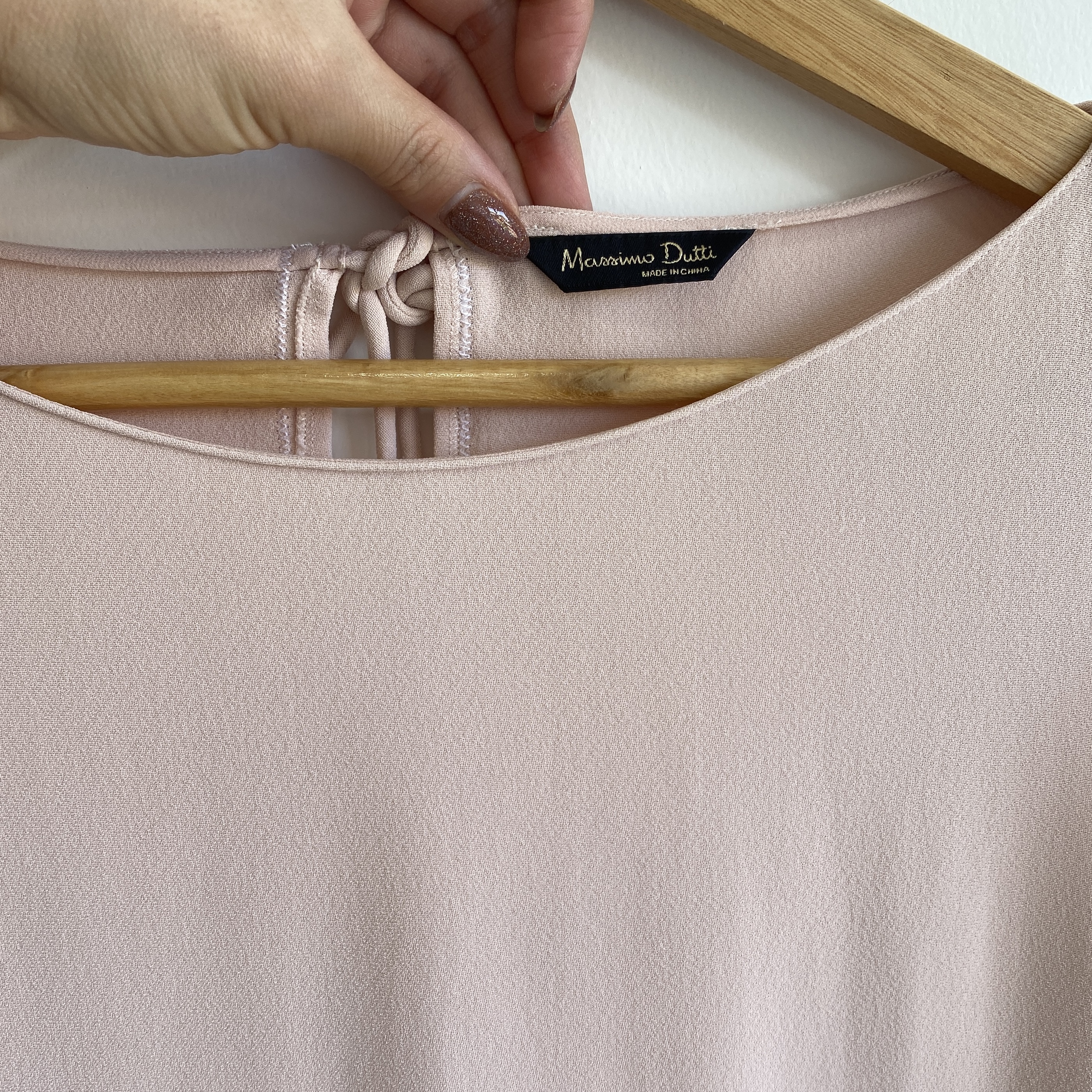 Blusa Massimo Dutti Rosa Pastel