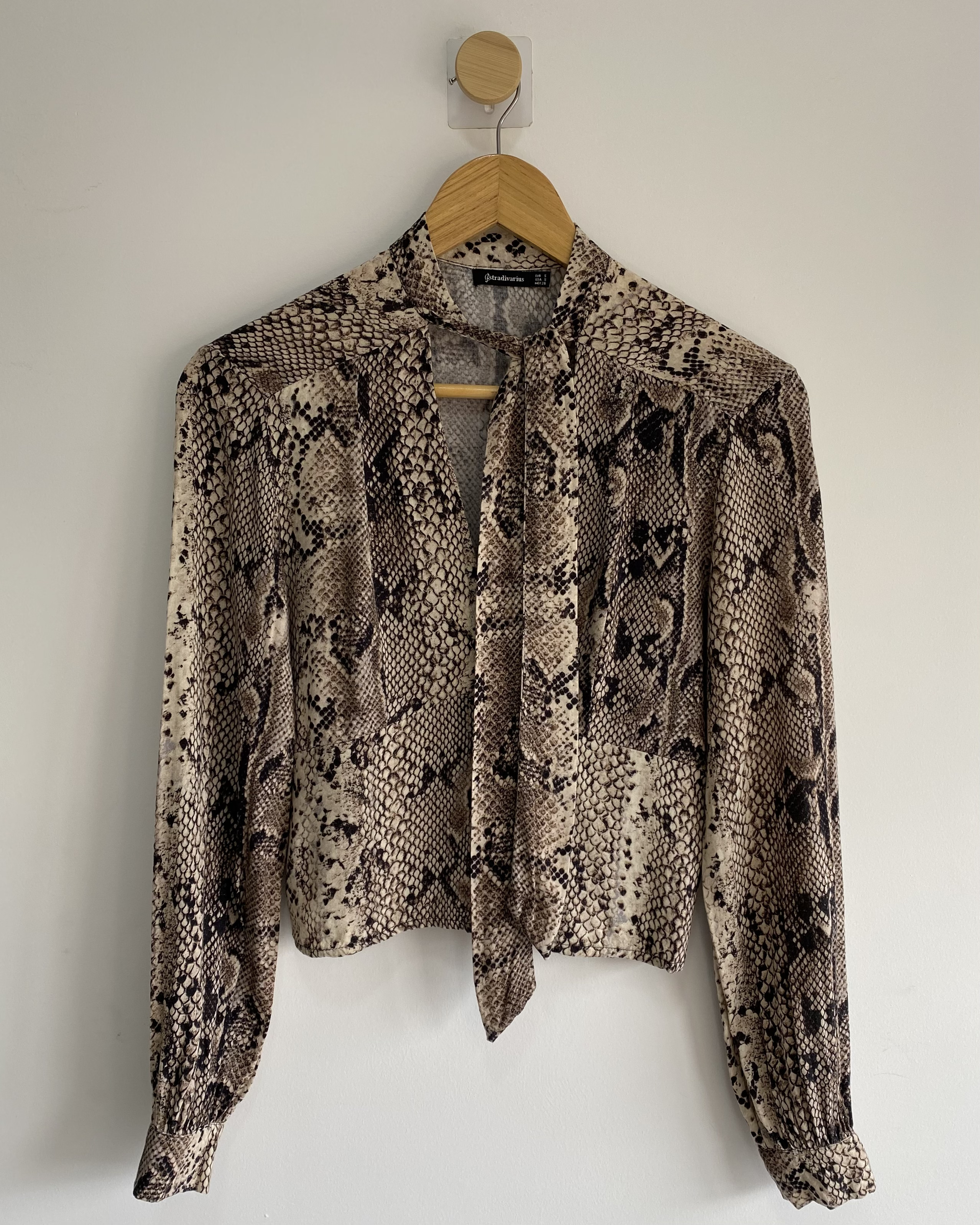 Blusa de Algodón Animal Print Stradivarius
